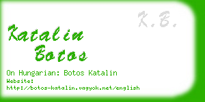 katalin botos business card